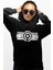Kaptanın Yıldızı Siyah Kapüşonlu Kadın Sweatshirt 1