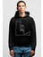 Profil Kız Siyah Kapüşonlu Erkek Sweatshirt 1