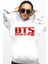 Bts Beyaz Kapüşonlu Kadın Sweatshirt 1
