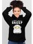 Kuzu Kuzu Siyah Kapüşonlu Kadın Sweatshirt 1