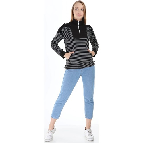 Yenikoza 9385 Kadın Sweat Siyah