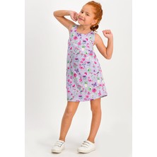RolyPoly Carrot Lila Kolsuz Kız Çocuk Homewear Elbise