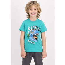 RolyPoly Erkek Çocuk Kısa Kollu Pijama Takımı Mint