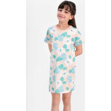 RolyPoly Tropical Yavruağzı Kısa Kollu Kız Çocuk Homewear Elbise