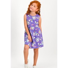 RolyPoly Unicorn Krem Kolsuz Kız Çocuk Homewear Elbise