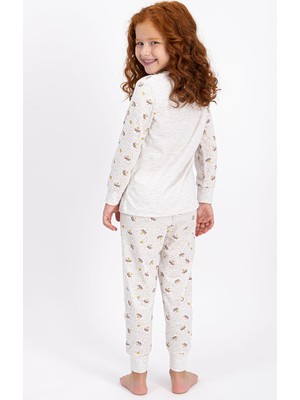 Rolypoly Sweet Winter Kremmelanj Kız Çocuk Pijama Takımı