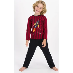 Çizgili Erkek Çocuk Pijama Takımı