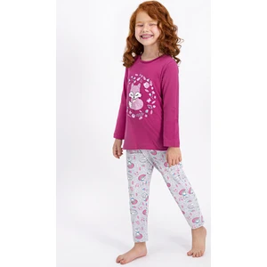Little Fox Mat Gül Kurusu Kız Çocuk Pijama Takımı