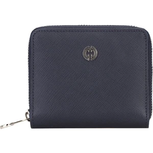 Cachée Concept Günlük Kullanım İçin Hem Şık Hem Pratik, Bozuk Para Bölmeli, Hakiki Deri, Unisex Mini Fermuarlı Cüzdan Roys Lacivert