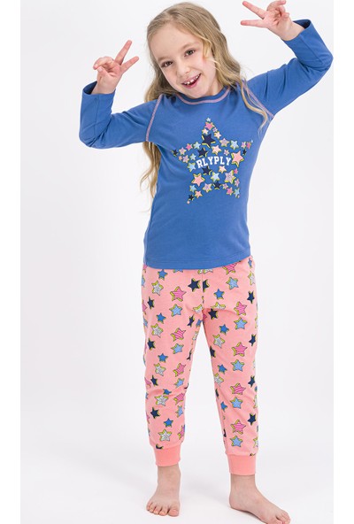 Rolypoly Big Star Indigo Kız Çocuk Pijama Takımı
