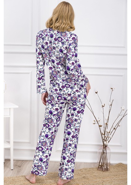 Krem Renk, Kadın Gömlek Pijama Takımı modelleri