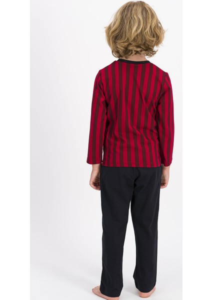 Çizgili Erkek Çocuk Pijama Takımı