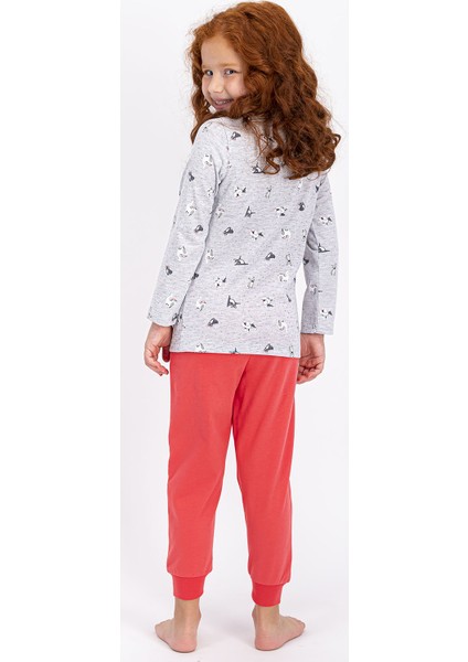 Fast And Cute Karmelanj Kız Çocuk Pijama Takımı