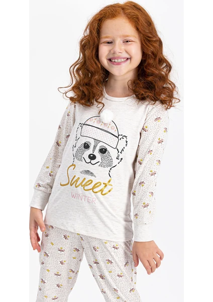 Sweet Winter Kremmelanj Kız Çocuk Pijama Takımı