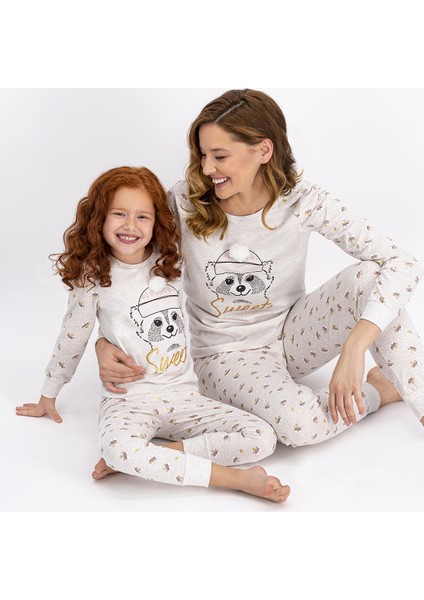 Sweet Winter Kremmelanj Kız Çocuk Pijama Takımı