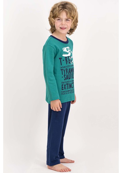 Tirex Dinosaur Yeşil Erkek Pijama Takımı fiyatları
