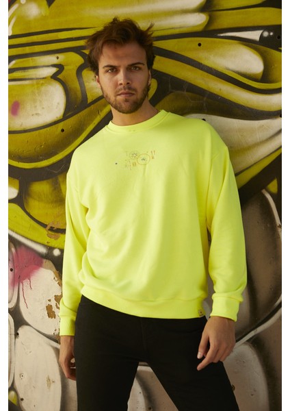 Oversıze Sweatshirt - Neon