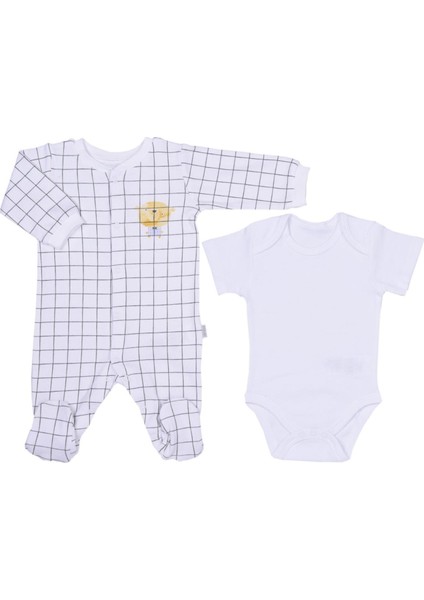 Cute Bear 10'lu Bebek Hastane Çıkış Seti S03270 Beyaz Yenidoğan