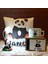 Sevimli Panda Beyaz Işıklı Masa Lambası Biblo Masum Panda Kutulu Kupa Panda Puf Yastık Set 1