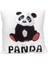 Sevimli Panda Beyaz Işıklı Masa Lambası Biblo Masum Panda Kutulu Kupa Panda Puf Yastık Set 3