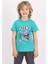 Erkek Çocuk Kısa Kollu Pijama Takımı Mint 2