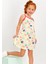 Happy Daisy Açık Sarı Ince Askılı Kız Çocuk Homewear Elbise 2