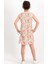 Little Flowers Somon Kolsuz Kız Çocuk Homewear Elbise 3