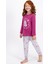 Little Fox Mat Gül Kurusu Kız Çocuk Pijama Takımı 1