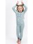 Positive And Happy Soluk Mint Kız Çocuk Pijama Takımı 1