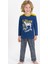 Lisanslı Koyu Indigo Erkek Çocuk Pijama Takımı 1