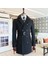 Italyan Stil Slim Fit Mevsimlik Erkek Trençkot Mont Siyah T4977 1