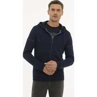 Pierre Cardin Erkek Lacivert Regular Fit Kapişonlu Sweatshirt 50227595-VR033