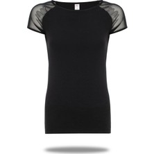 Fsm1453 Kadın Modal Üst Tüllü