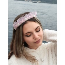 Melkady 008A - Kraliçe Lohusa Tacı , Kadın Saç Aksesuarı , Yenidoğan Hediyelik