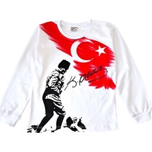 Kidsmadamiko Uzun Kollu Atatürk Kocatepe Baskılı Tişört