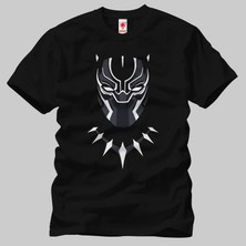 Crazy The Black Panther Tchalla Mask Erkek Tişört