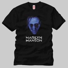 Crazy Marilyn Manson Blue In The Face Erkek Tişört