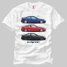 Crazy Honda Civic Erkek Tişört