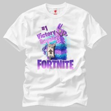 Crazy Fortnite Victory Royale Lucky Llama Erkek Tişört