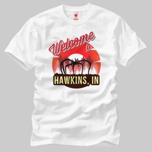 Crazy Stranger Things Welcome To Hawkins Erkek Tişört