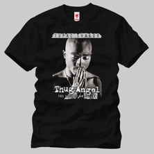 Crazy Tupac Thug Angel Erkek Tişört