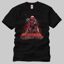 Crazy Deadpool Knife Erkek Tişört