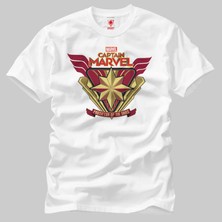 Crazy Captain Marvel Protector Of The Skies Star Erkek Tişört