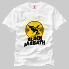 Crazy Black Sabbath Devil Logo Erkek Tişört