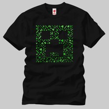 Crazy Minecraft Creepy Erkek Tişört