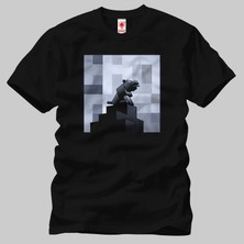 Crazy Minecraft One Wolf Moon Erkek Tişört