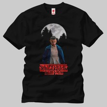 Crazy Stranger Things Eleven Moon Erkek Tişört