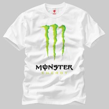 Crazy Monster Energy Drink Logo Erkek Tişört