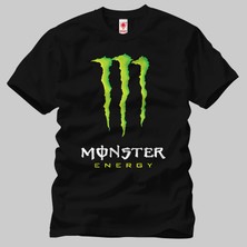 Crazy Monster Energy Drink Logo Erkek Tişört