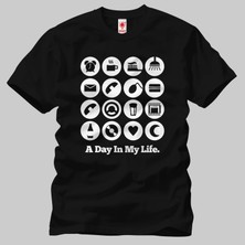 Crazy A day In My Life Erkek Tişört